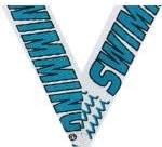 Swimming Medals - 2.25' Silver Swim Team Medal Awards Prime