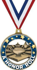 Honor ROLL Medals - 2' Scholastic A Honor Roll Medal Awards Prime