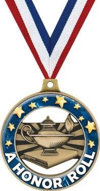 Honor ROLL Medals - 2' Scholastic A Honor Roll Medal Awards Prime