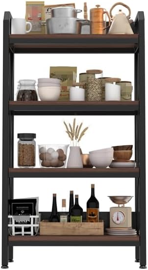55'' Coffee Bar Station, Farmhouse Corner Stand for Small Spaces, Bakers Rack for Kitchen, Entryway,Kitchen Storage Shelf,Coffee Station Table,Liquor Buffet Sideboard