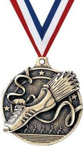 Crown Awards Gold Running Medals - 2' 3D Track Award Medals with Neck Ribbon Prime