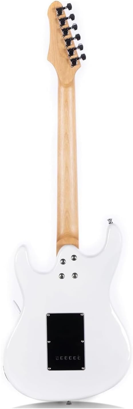 Solid Solid Electric Guitar Suitable For Beginners And Adults Professional Performance Instrument Professional Electric Guitar(White)