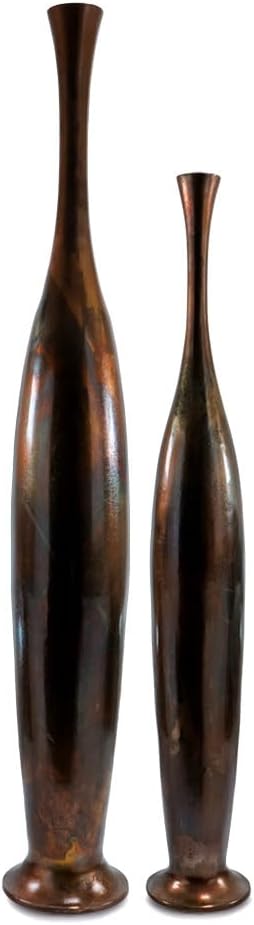 Modern Day Accents 3752 Botella Deco Rainbow Bronze Bottle, Tall Floor Sculpture for Home Decor, Decorative Metal Accent for Living Room, Bedroom, or Entryway, Modern Rustic Design, 50' H