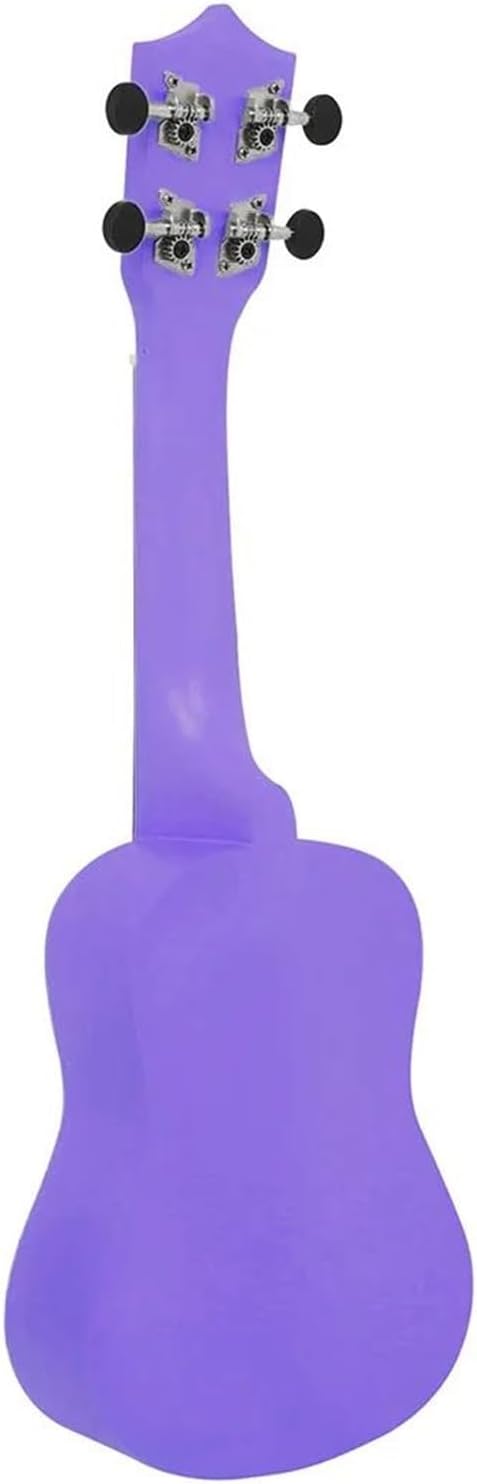 Adult Ukulele 21 Inch Ukulele Hawaiian Guitar Cartoon Fruit Ukulele Beginner Mini Guitar String Instrument(Purple)