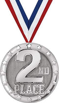2nd Place Medals - 2' Silver Place Medal Awards