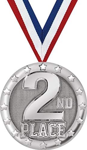 2nd Place Medals - 2' Silver Place Medal Awards