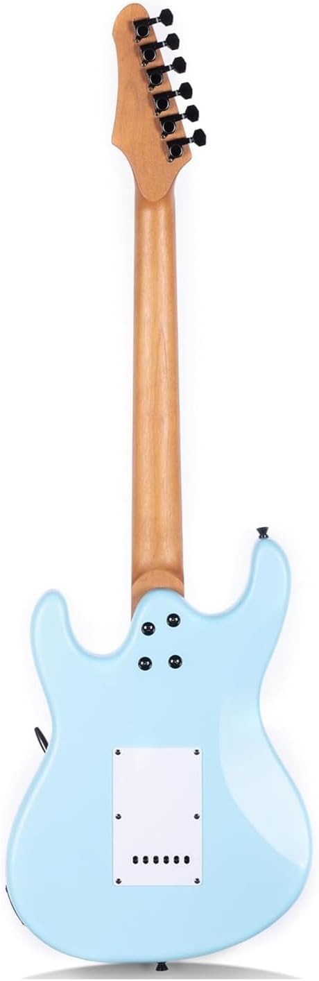 Colored Solid Electric Guitar A Professional Instrument For Beginners Professional Electric Guitar(Blue)