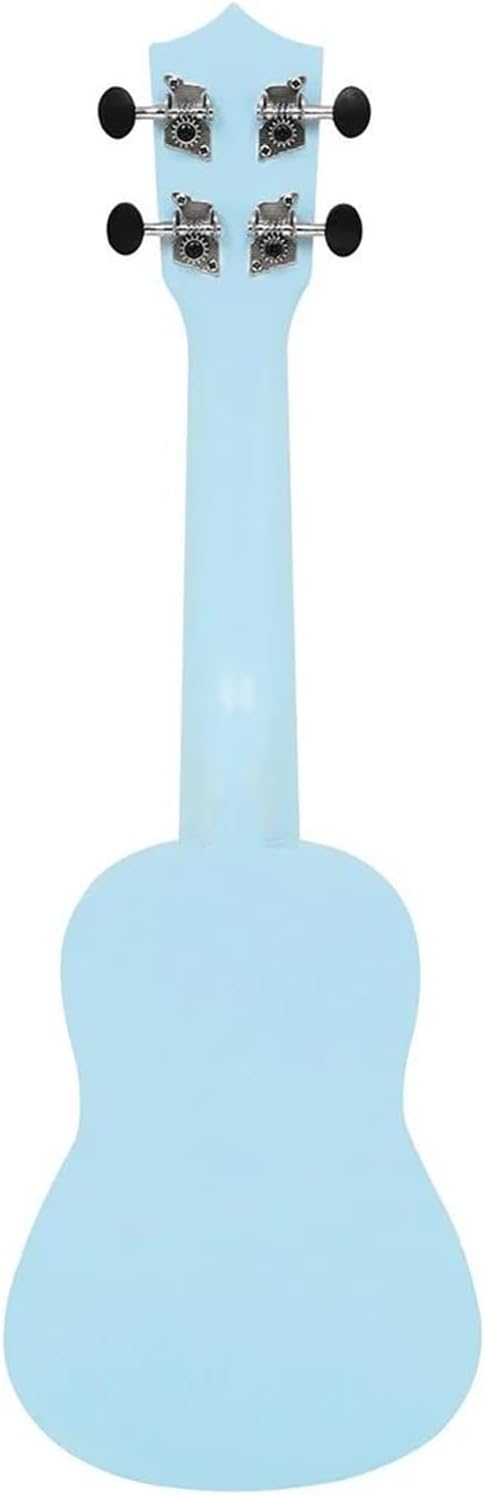 Adult Ukulele 21 Inch Ukulele Hawaiian Guitar Cartoon Fruit Ukulele Beginner Mini Guitar String Instrument(Blue)