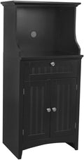 American Furniture Classics OS Home and Office Coffee Maker Utility Cabinet in Black Kitchen Microwave cart