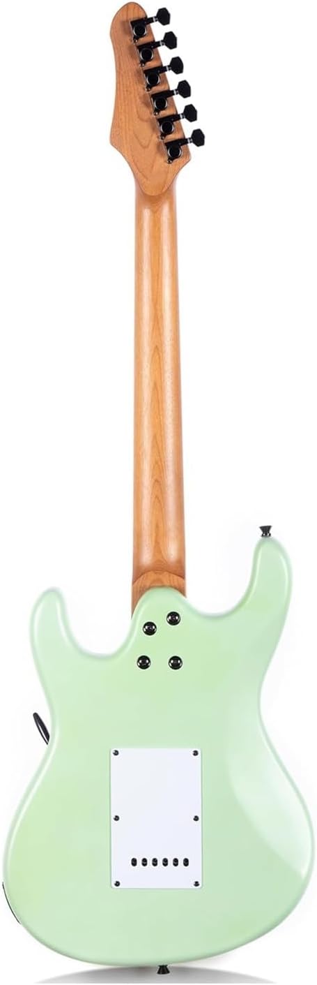 Colored Solid Electric Guitar A Professional Instrument For Beginners Professional Electric Guitar(Green)