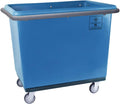 R&B Wire Products, Inc., 10 Bushel Poly Bumper Truck with Steel Base, Capacity 600 lb, Capacity Volume 10 ft³, Color Blue, Model# 4610B/PTB