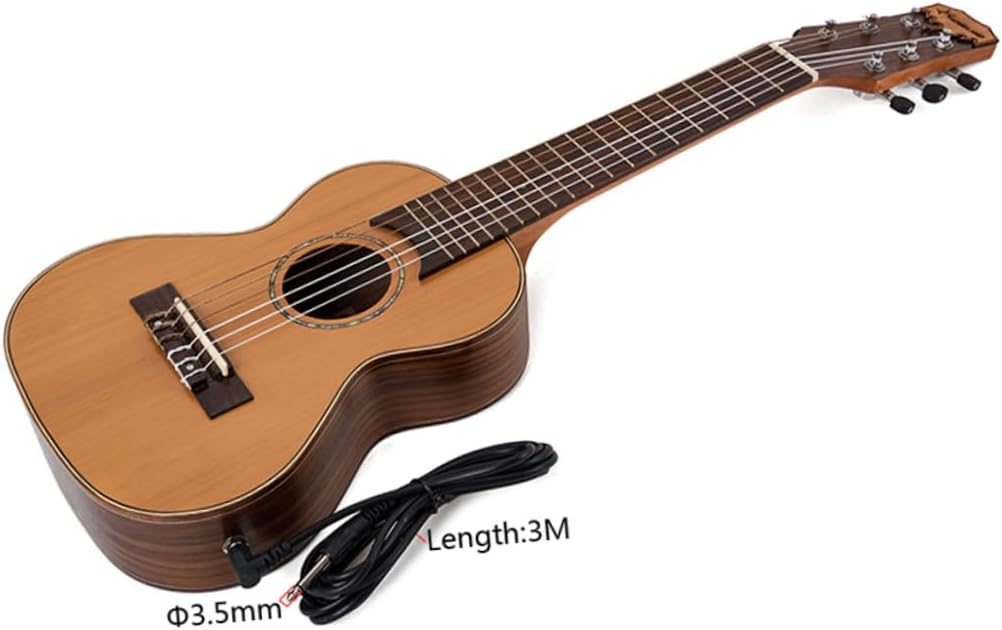 BESPORTBLE Hawaiian Ukulele Mini Guitar Korean Pine Electric Instrument for Adults Craftsmanship for Travel Parties
