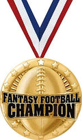 Fantasy Football Medals - 2' Gold Fantasy Football League Medal Awards