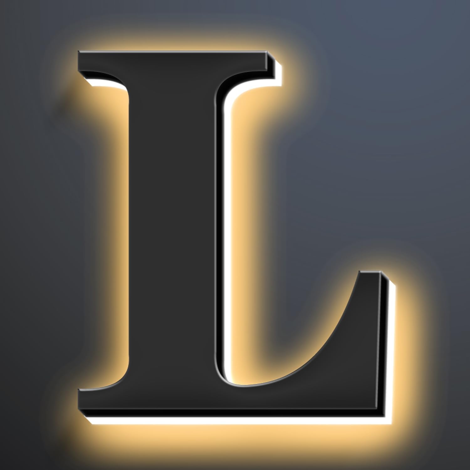 Backlit Illuminated LED House Numbers Upgrade Your Address Signs 16 Inch, Large Modern Light Up Address Numbers Signs, Stainlesss Steels Home Address Signs,L