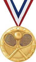 Tennis Medals - 2' Gold Tennis Team Medal Awards