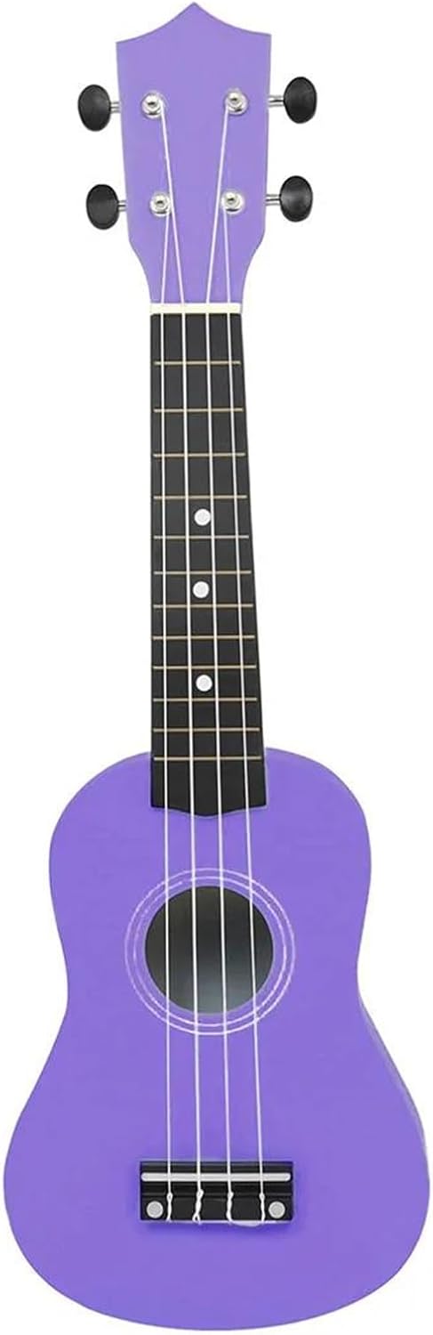 Adult Ukulele 21 Inch Ukulele 4 String Mini Guitar Music Instrument For Beginners(Purple)