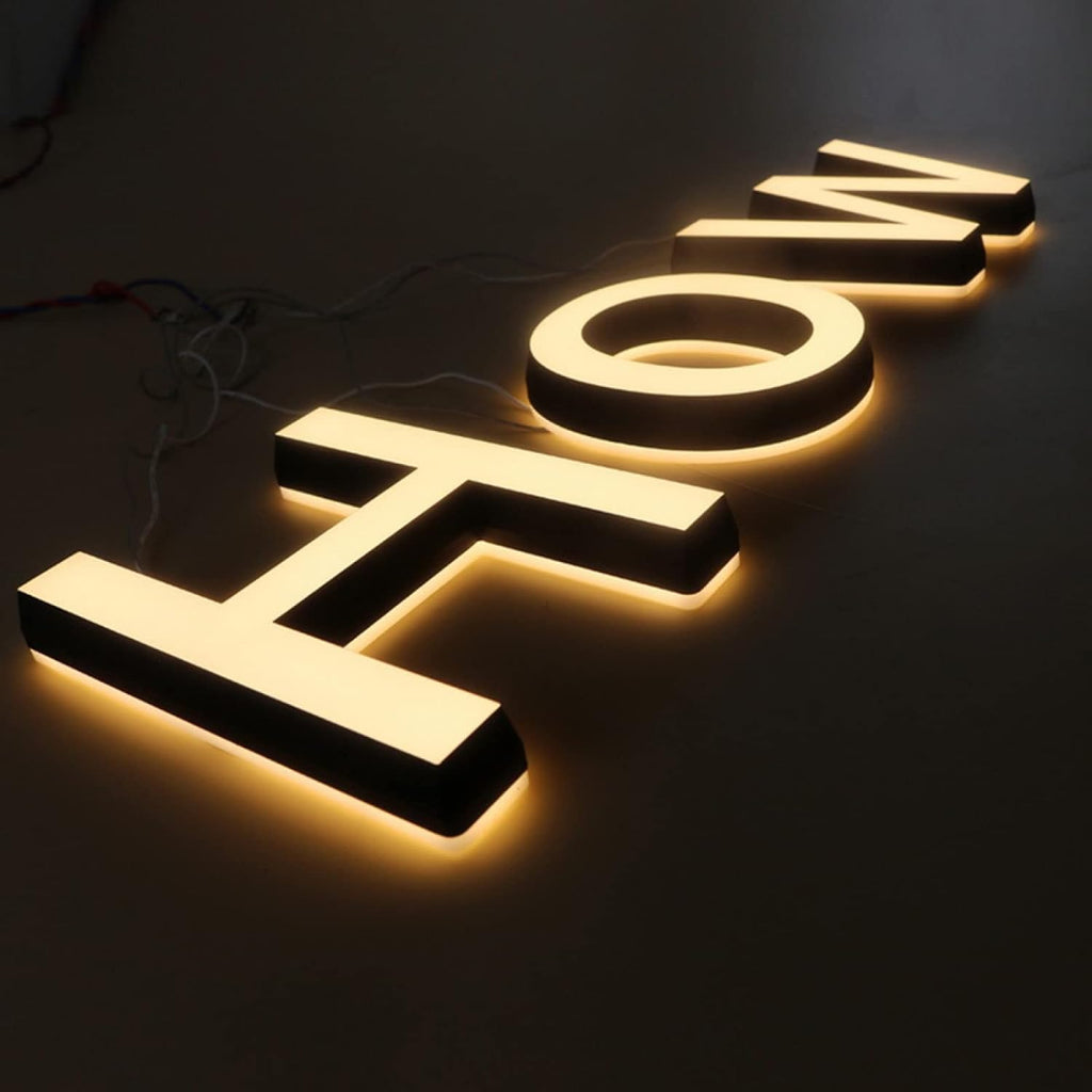 Led House Numbers, House Numbers Light Up, Illuminated House Numbers, Outdoor/Indoor, Day & Night.,16 Inch,A