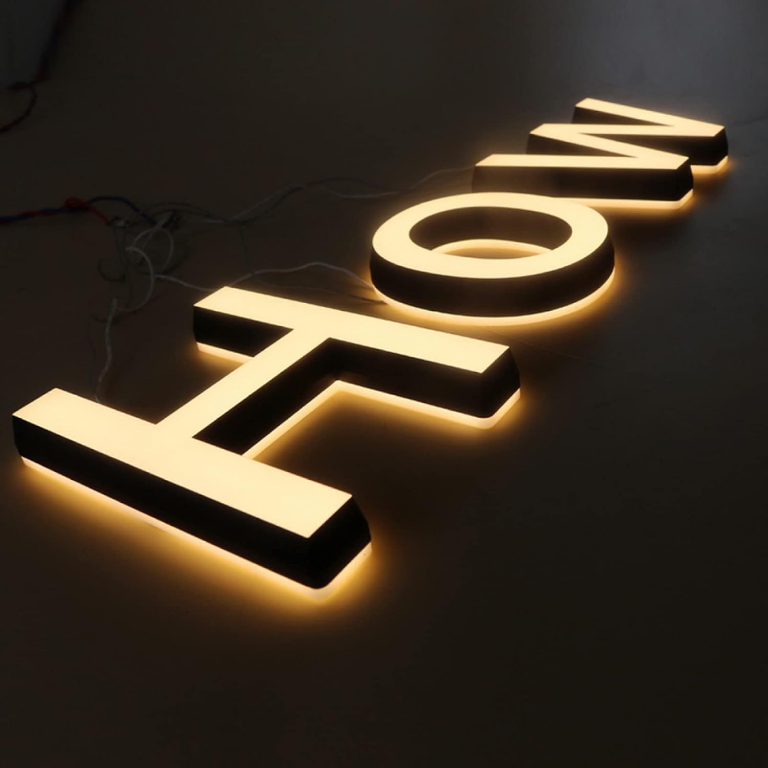 Led House Numbers, House Numbers Light Up, Illuminated House Numbers, Outdoor/Indoor, Day & Night.,16 Inch,A