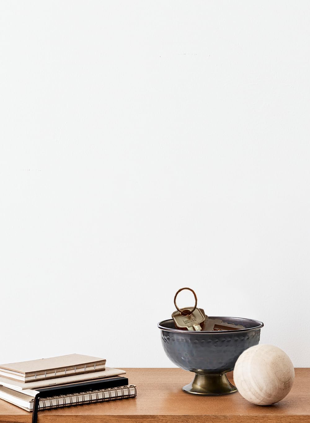 Serene Spaces Living Large Antique Style Hammered Copper Decorative Bowl, Rustic Home Accent Bowls for Flowers, Potpourri, Keys, Coffee Table, 5' Tall & 8.25' Diameter, Pack of 12
