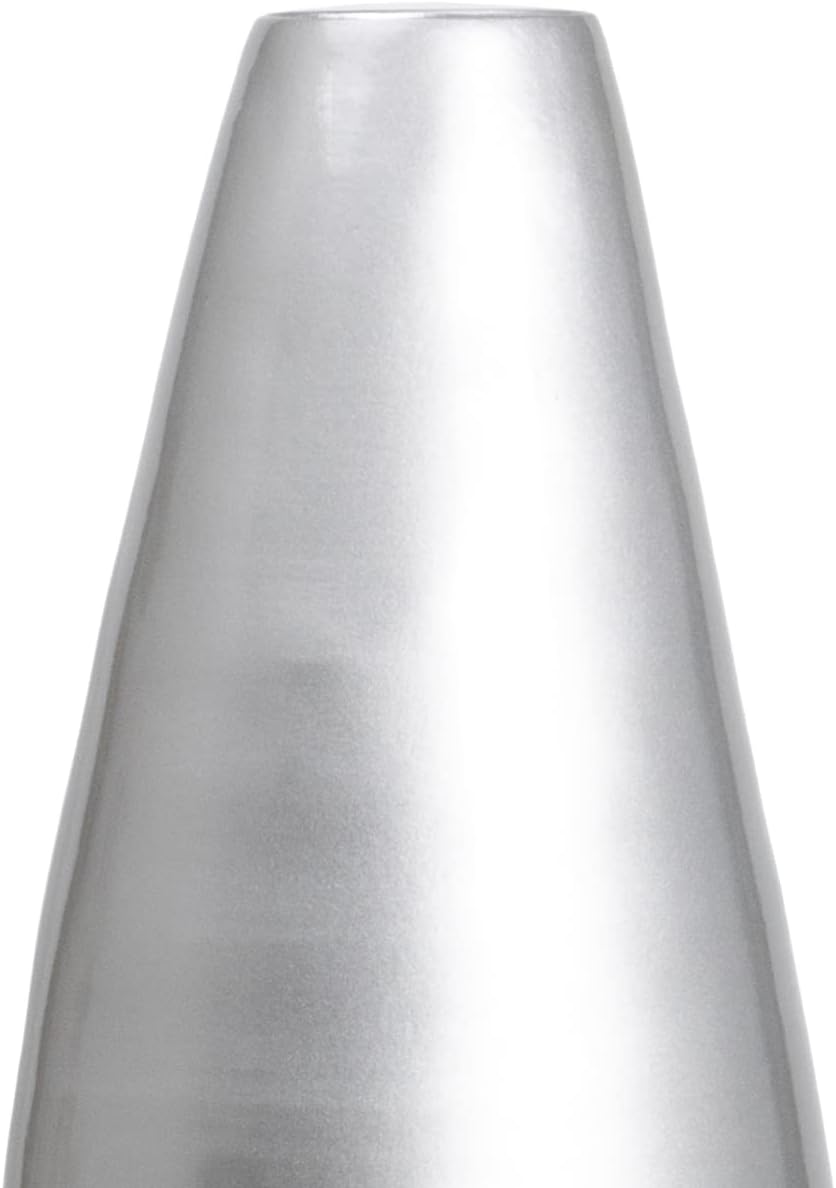 31.5' Spun Bamboo Tall Floor Vase - Sleek Metallic Finish, Elegant Home Decoration, Modern Accent Piece, Living Room Decor, Handcrafted Bamboo Art, Contemporary Interior Design, Unique Tall Vase
