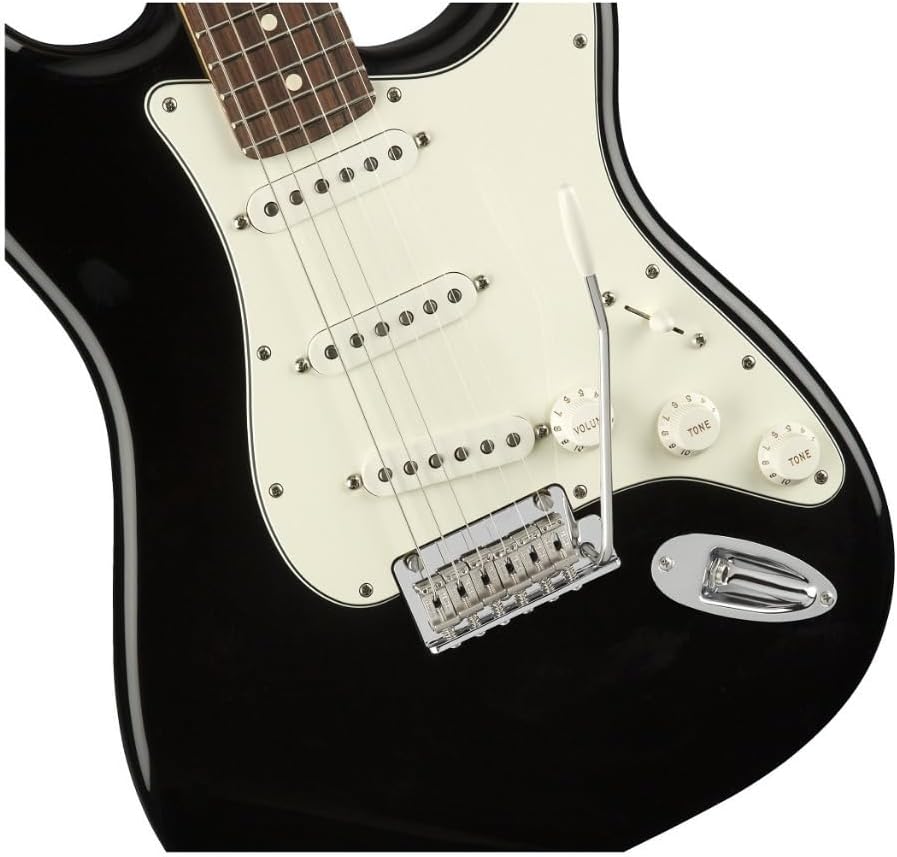 Fender Player Stratocaster SSS Electric Guitar, Black, Pau Ferro Fingerboard