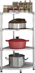 Kitchen Baker's Rack, Multi-Layer Pan & Pot Rack, Adjustable Storage Shelf Organizer, Corner Space Saver, Medium (M), Nordic Style