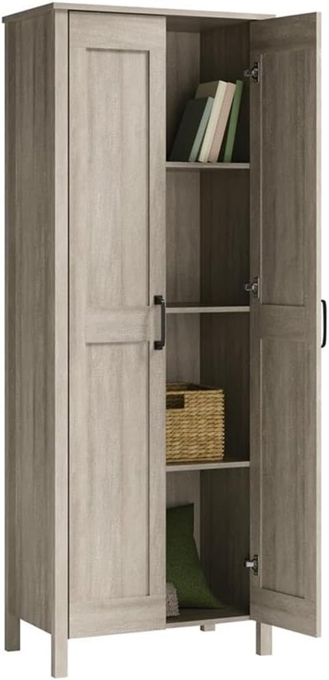 Sauder Miscellaneous Storage, Two-Door Storage Cabinet, in Spring Maple Finish