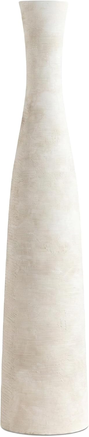 Ceramic Vase Home Decor, Tall Vase for Table Centerpiece, Floor, Modern Rustic Farmhouse Decorative Flower Vase for Pampas Grass Living Room, Office, Bedroom Decoration (Rustic Brown, 29 Inch Tall)