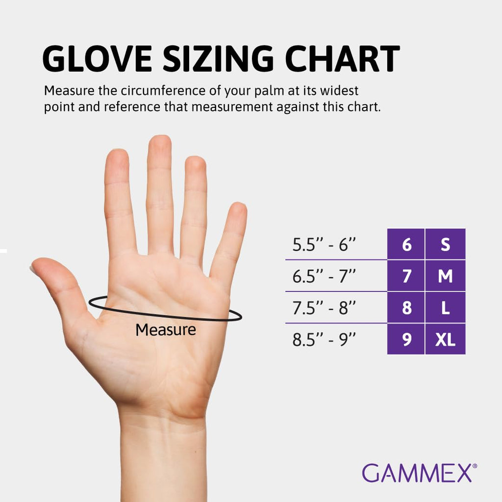 Ansell GAMMEX Non-Latex Micro-Texture Neoprene Surgical Gloves for Healthcare, Size 6.5 Green (Box of 50)