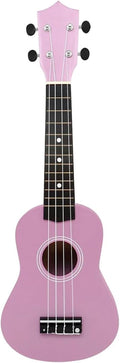 Adult Ukulele 21 Inch Ukulele Hawaiian Guitar Ukulele Beginner Practice Mini Guitar String Instrument With Bag(Pink)