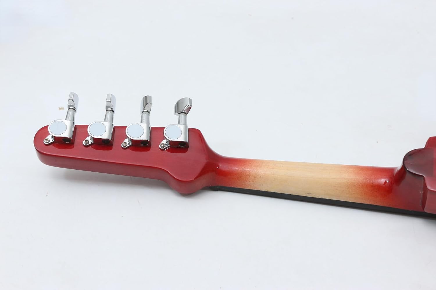 electric Viola 16 inch guitar-shaped Viola Solid Wood Body Ebony Fittings with case Bag, viola Bow, Rosin for Adults&Beginner&Students (Red)