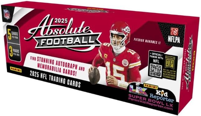 2025 Panini Absolute Football Sealed Hobby Box (3 Autograph And 2 Memorabilia Per Box)
