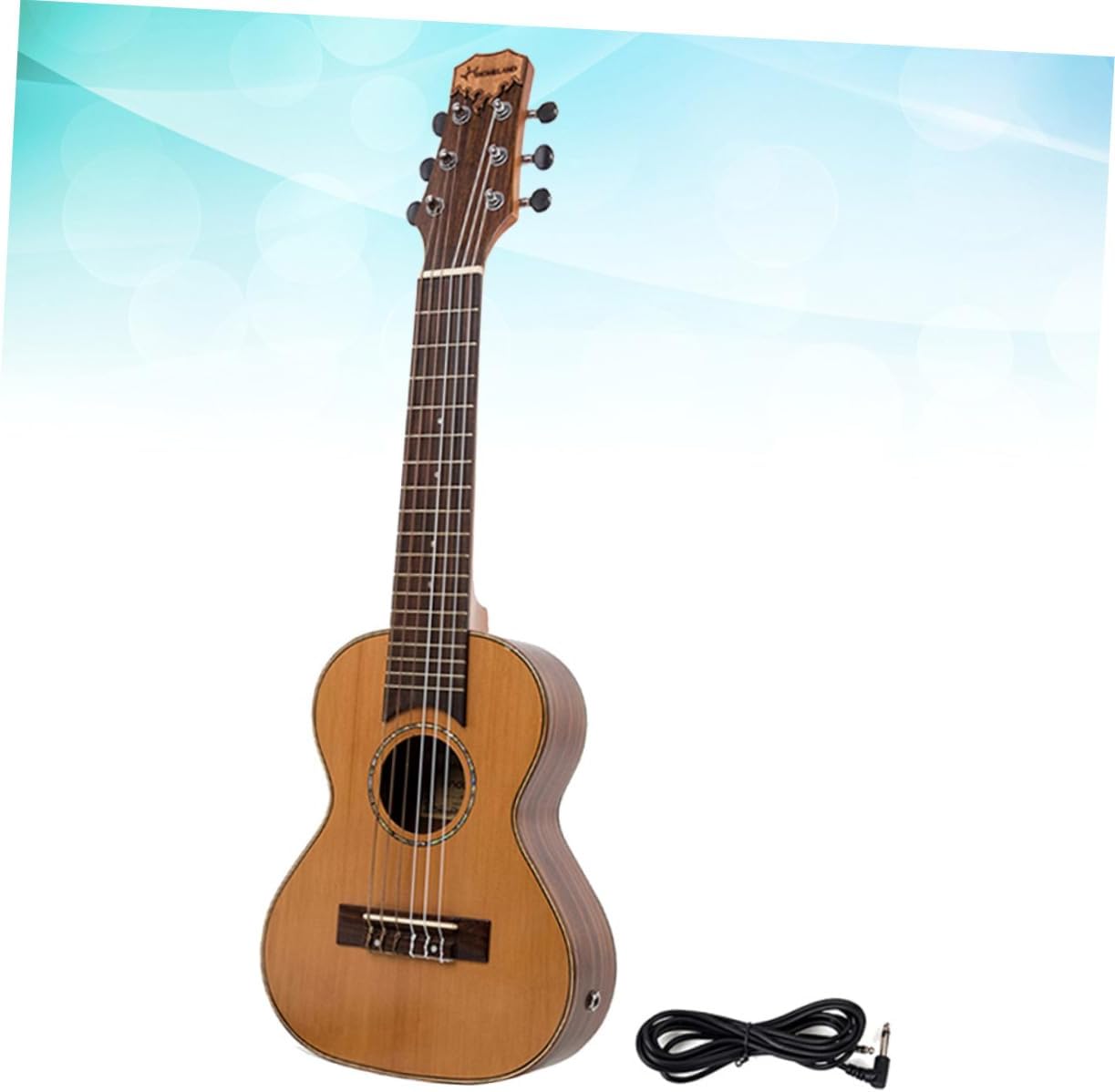 BESPORTBLE Hawaiian Ukulele Mini Guitar Korean Pine Electric Instrument for Adults Craftsmanship for Travel Parties