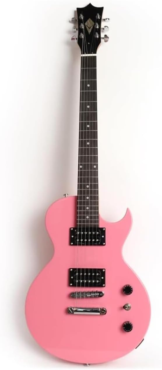 Professional Electric Guitar With Maple Neck Rosewood Fingerboard And Mahogany Solid Professional Electric Guitar(Pink)