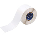 Brady THT-107-439 4' Width x 300' Height, B-439 Permanent Vinyl, Matte Finish White Thermal Transfer Printable Label