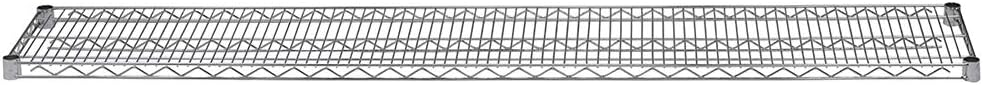 Shelving Inc. 14' d x 72' w Chrome Wire Shelving with 2 Tier Shelves, Weight Capacity 800lbs Per Shelf