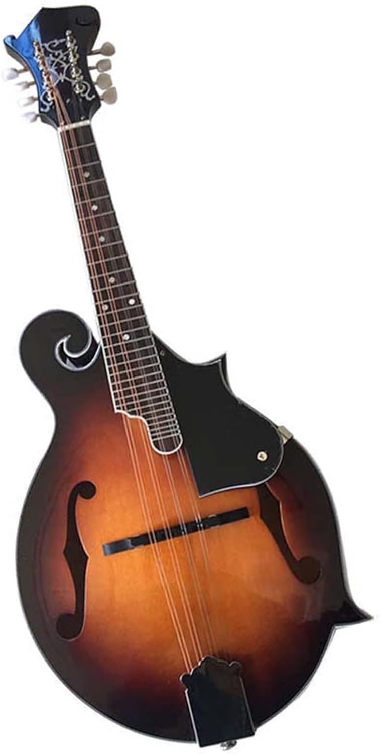 Mandolin F Type Guitar Eight String Instrument Round Red Beginner Mandolin String Instrument(1)