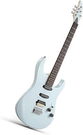 Professional Full Size Solid Or Color Electric Guitar Sets Suitable For Beginners Professional Electric Guitar(Gray)
