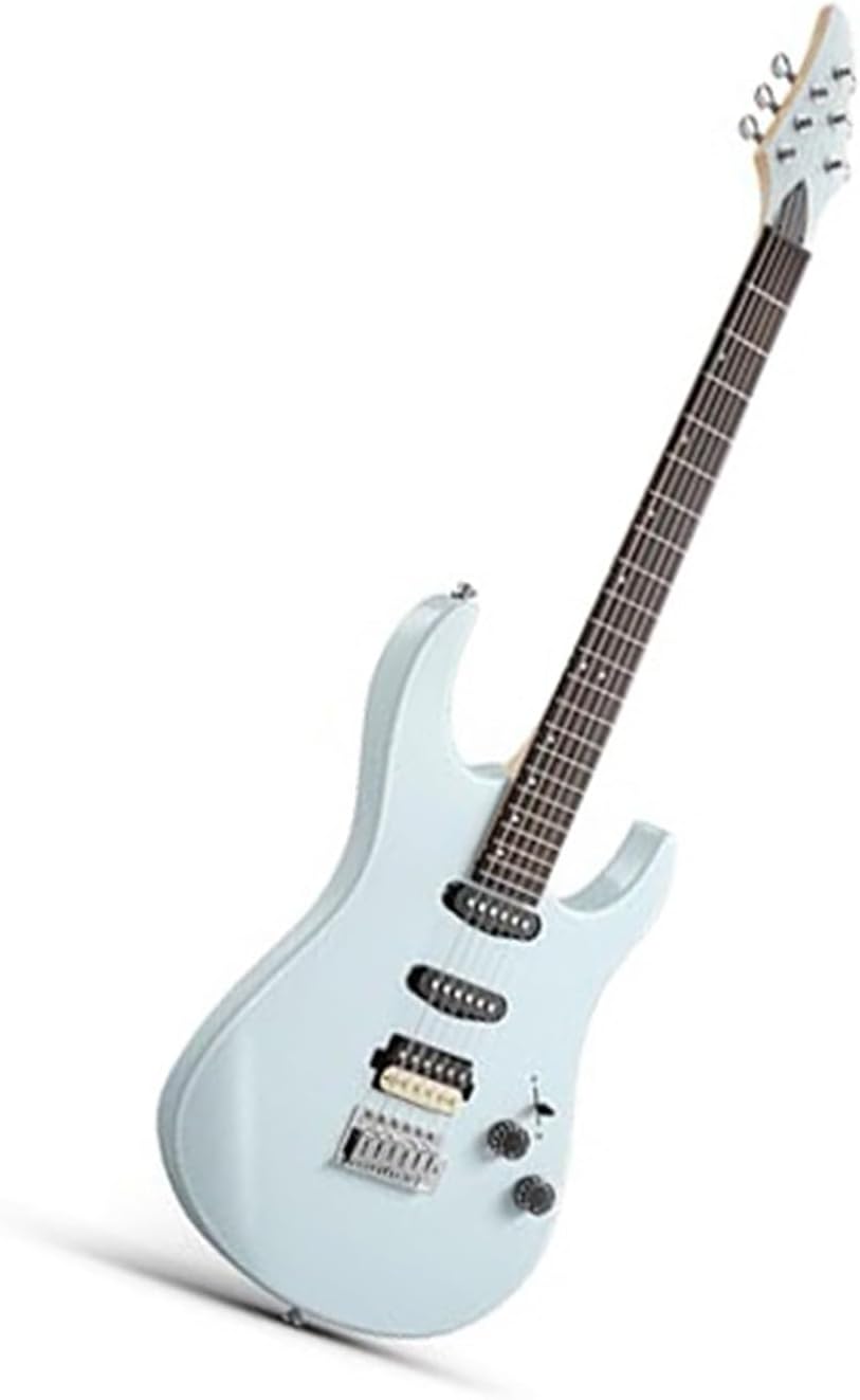 Professional Full Size Solid Or Color Electric Guitar Sets Suitable For Beginners Professional Electric Guitar(Gray)