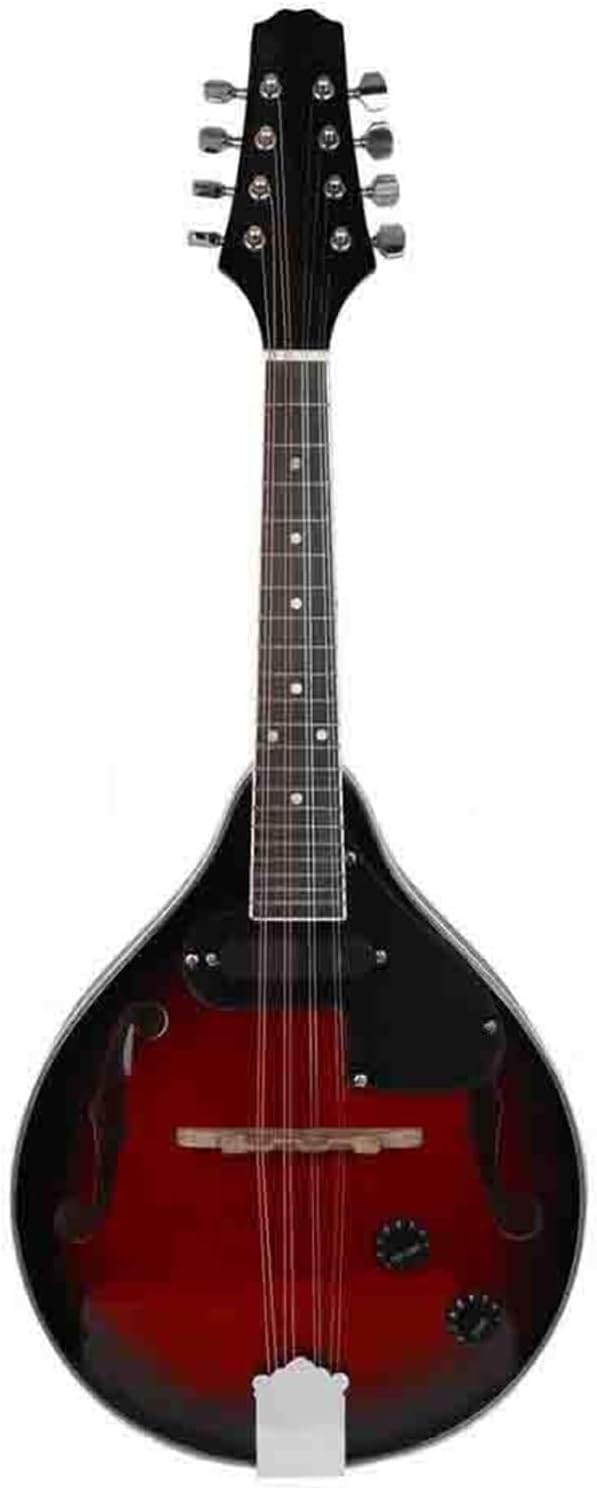 Musical Instrument Electric Mandolin Eight String Guitar Set Red And Bk Professional Beginner Mandolin String Instrument