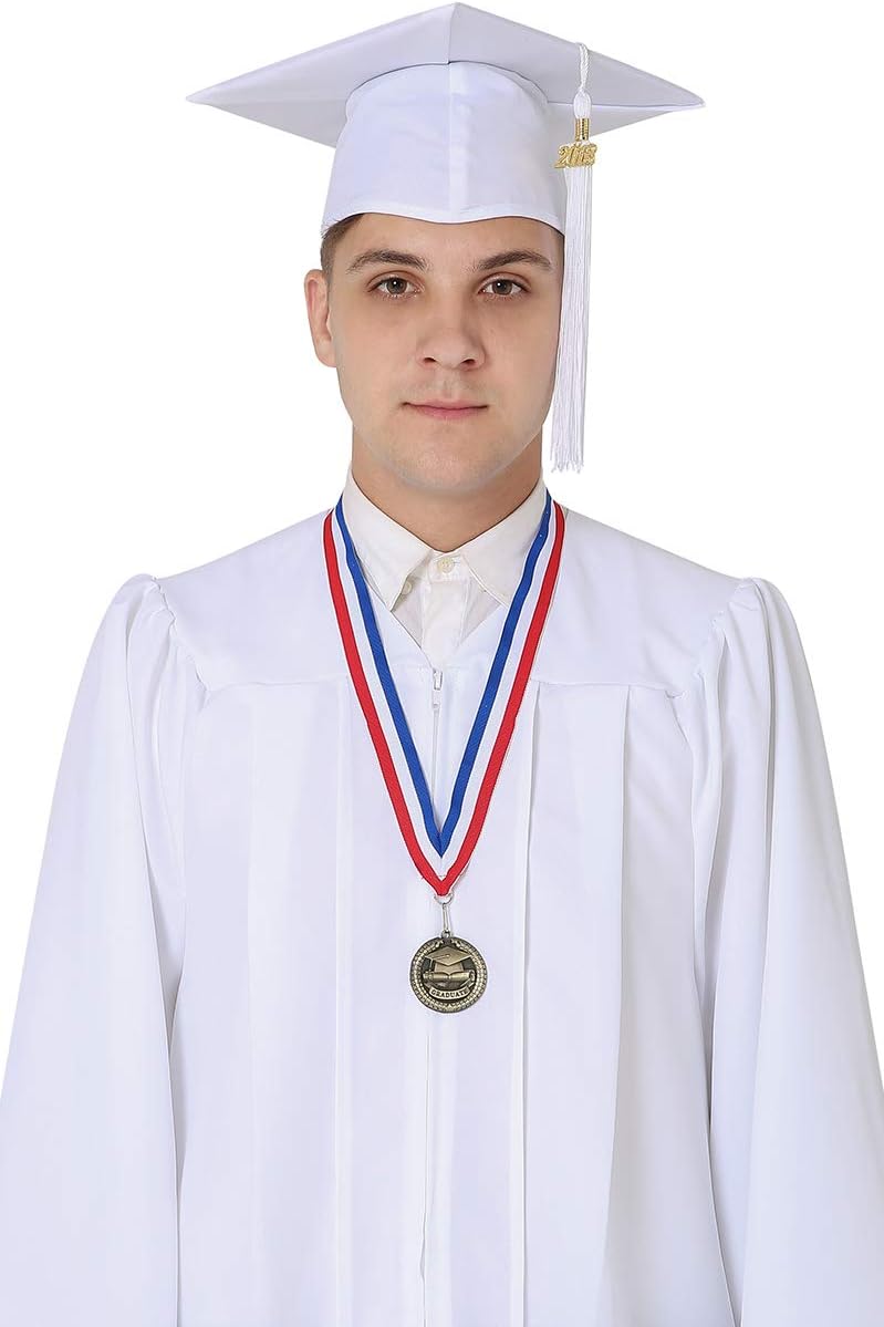 GraduationMall Graduation Medallion, Graduation Award Medal with Neck Ribbon, Copper (Zinc Alloy)