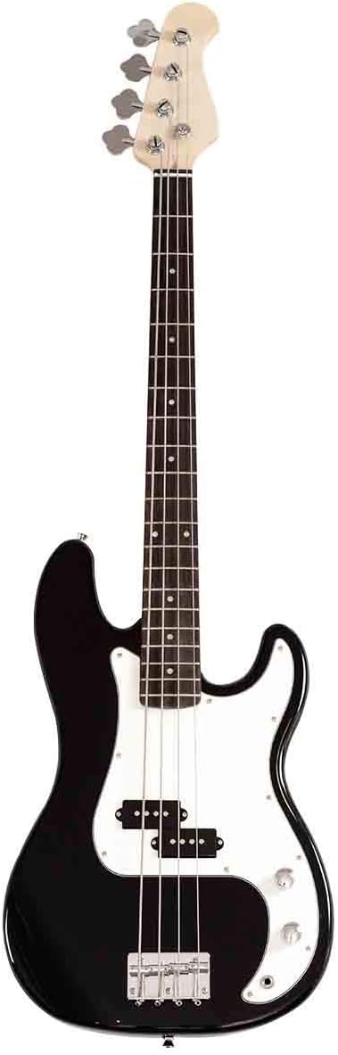 S AFSTAR Electric Bass Guitar 4 Strings Full Size Electric Bass with Amp Cord Strap & Carrying Bag, Rosewood Exquisite Stylish Bass Guitar for Starters Beginners Junior Senior Adults