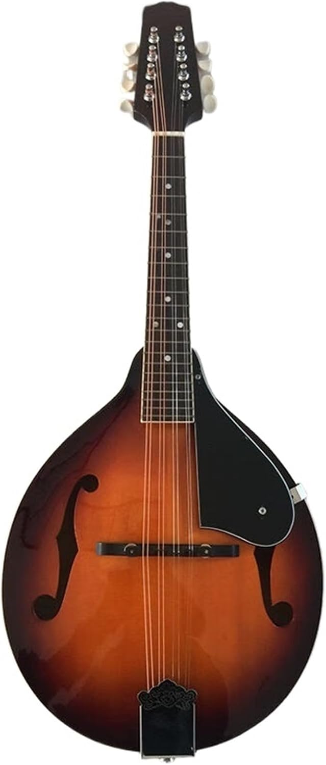 Mandolin F Type Guitar Eight String Instrument Round Red Beginner Mandolin String Instrument(4)