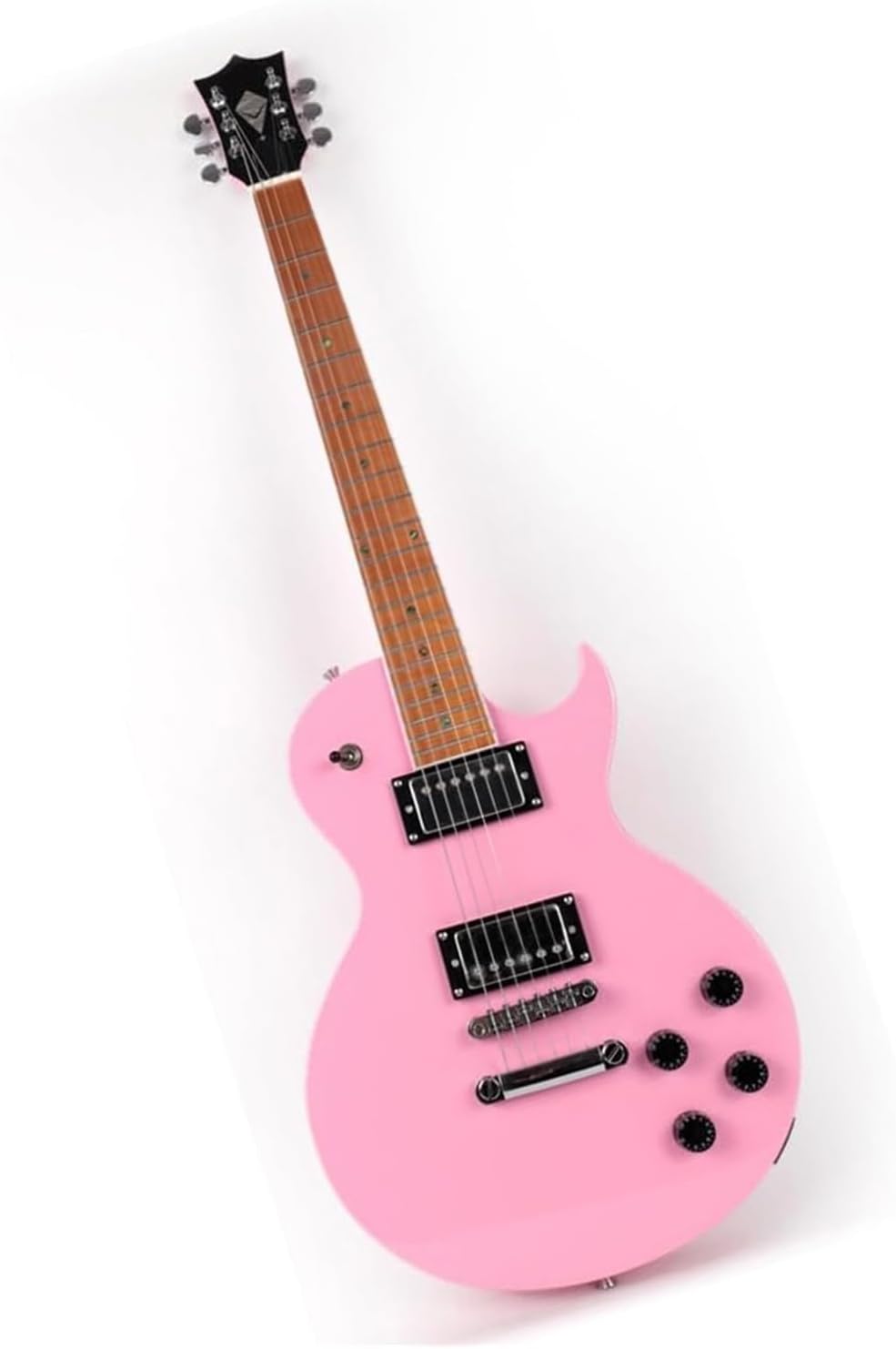 Professional Mahogany Solid Electric Guitar Musical Instrument Professional Electric Guitar(Pink2)