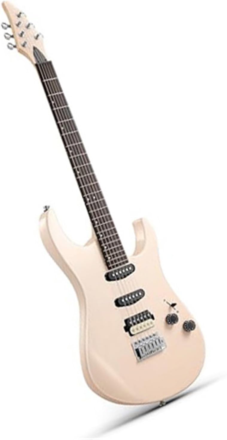 Professional 39 Inch Full Size Solid Solid Electric Guitar Set Suitable For Beginners Professional Electric Guitar(Pink)