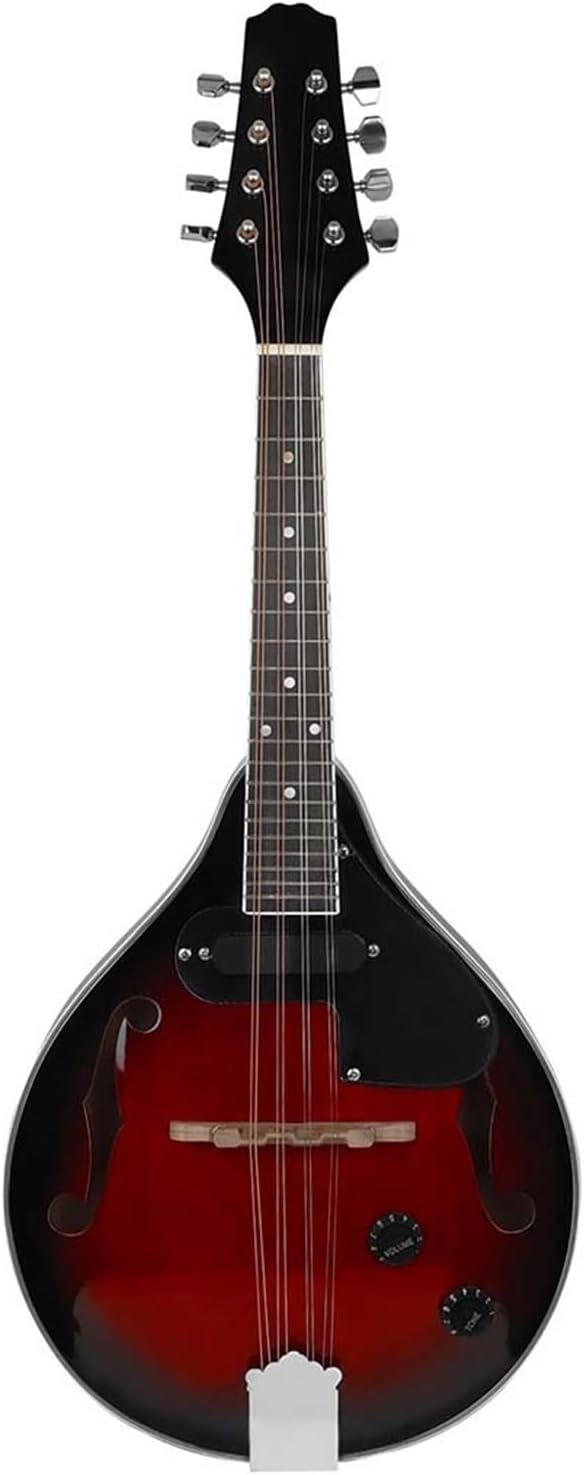 Musical Instrument Mandolin Red And Bk Electric Guitar Eight String Professional Beginner Mandolin String Instrument(2)