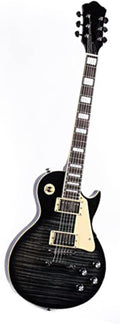 Solid Solid Electric Guitar With Gig Bag Ideal For Beginner Musicians Professional Electric Guitar(Black)