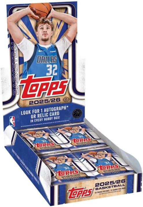 2025/26 Topps Basketball Hobby Box - look for 1 Autograph or Relic per box - Cooper Flagg RC
