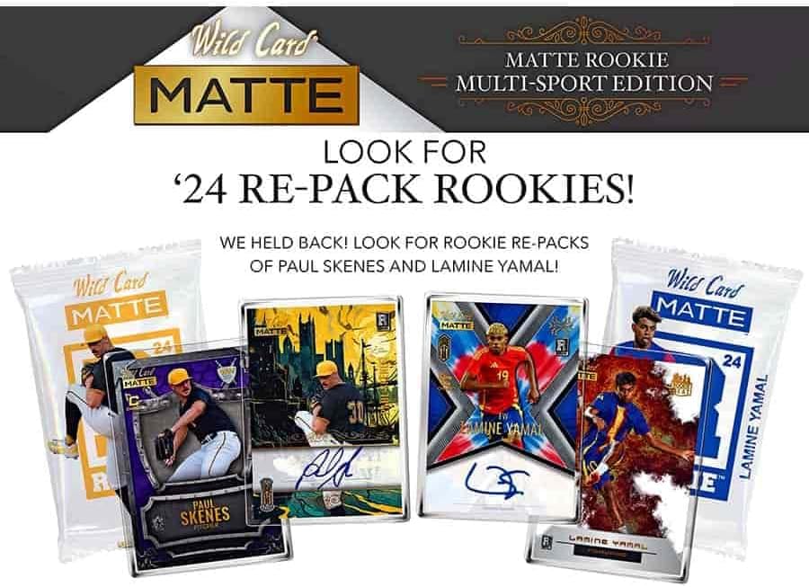 2025 Wild Card Matte Rookie Multi-Sport Edition Breaker's Brick Trading Card Box (2 One of Ones Per Brick)