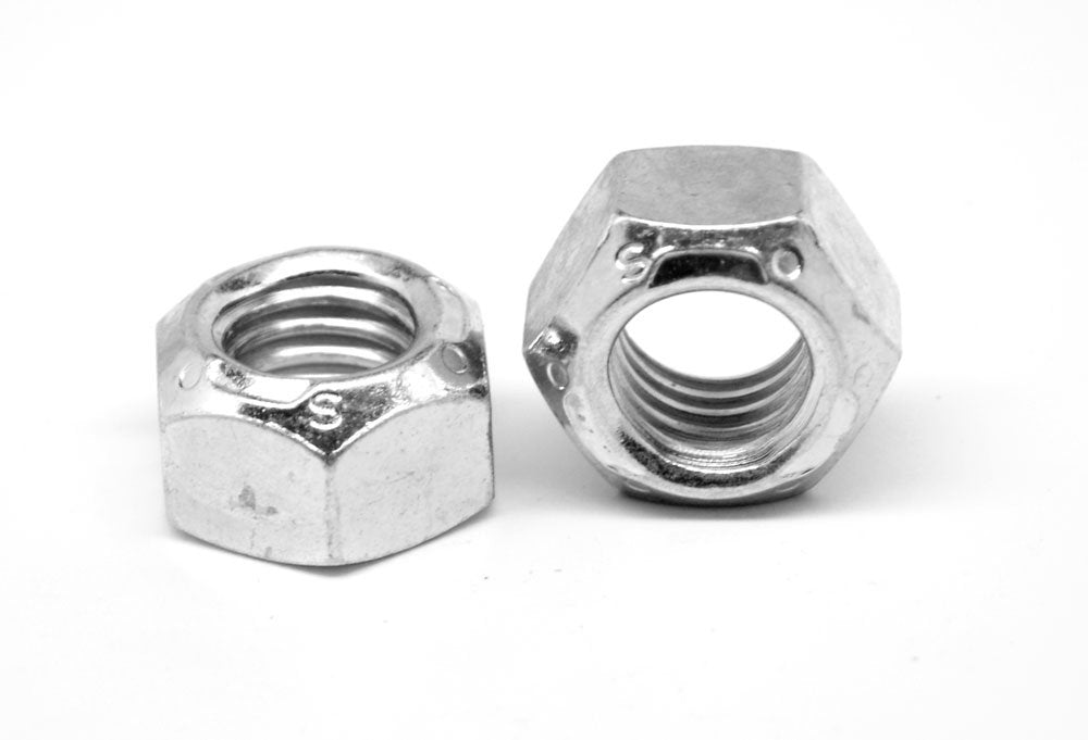 ASMC Industrial 5/16'-18 Coarse Thread Stover All Metal Lock Nuts - Heavy Duty Grade C Locknuts, Vibration Resistance, Industrial Hardware Nuts, Medium Carbon Steel, Zinc Plated & Wax - Pack of 2500